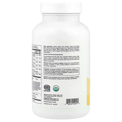 Super Nutrition, Organic Whole Food Men's Multivitamin with Organic Amla Extra, Organic Sunflower Extract, Organic Moringa Extract, and Organic Shiitake Extract, 120 Tablets