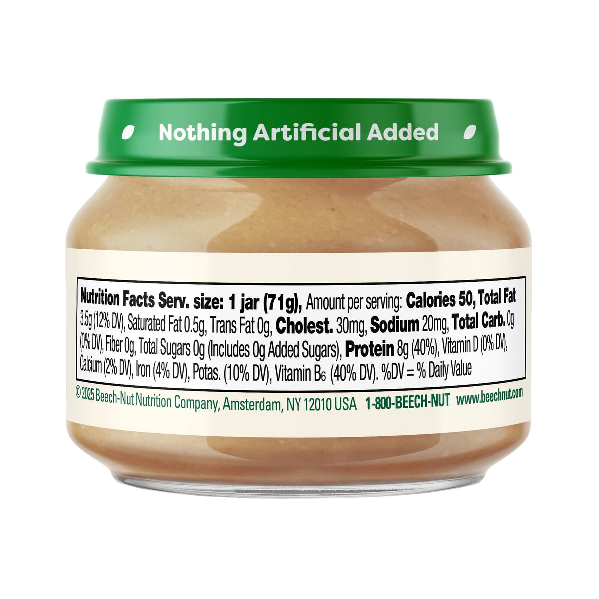 (12 pack) Beech-Nut Stage 1 Turkey & Turkey Broth Baby Food, 2.5 Oz Jar