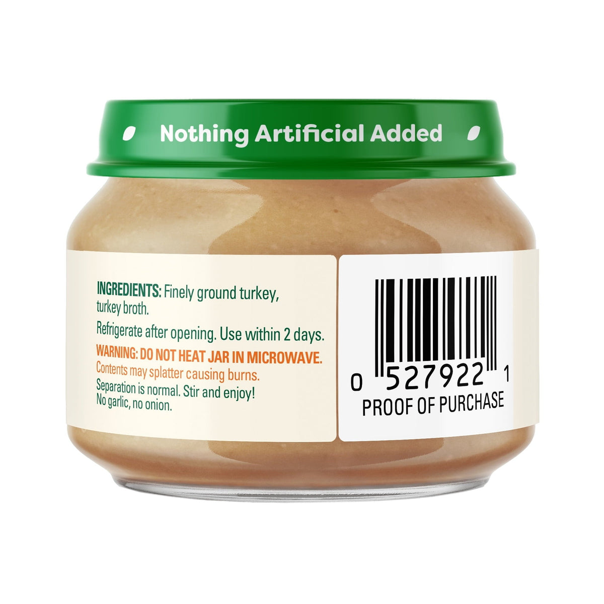 (12 pack) Beech-Nut Stage 1 Turkey & Turkey Broth Baby Food, 2.5 Oz Jar