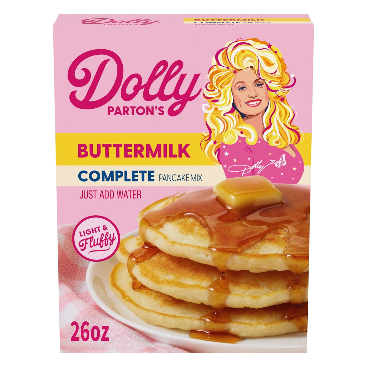 (12 pack) Dolly Parton's Buttermilk Pancake Mix, 26 oz
