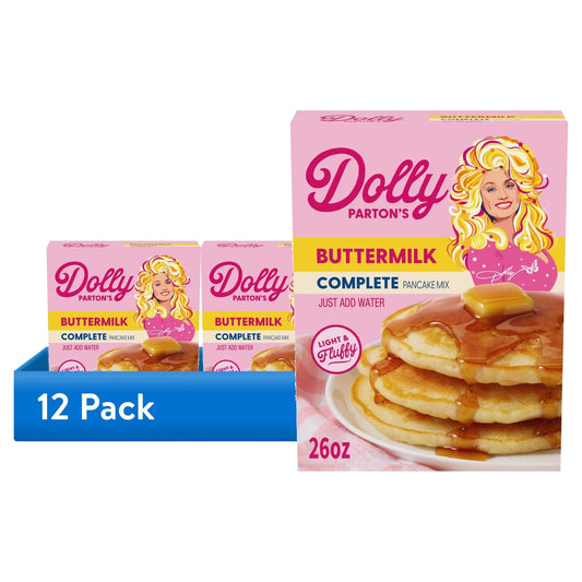 (12 pack) Dolly Parton's Buttermilk Pancake Mix, 26 oz