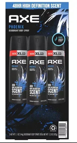 Axe Phoenix Body Spray for Men, 3 ct.