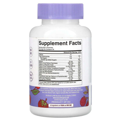 MaryRuth's, Organic Kids Multivitamin Gummies, Mixed Berry & Cherry, 60 Gummies