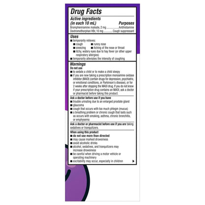 Children’s Dimetapp Cold & Cough Liquid, Multi-Symptom Relief for Kids, 4 fl oz