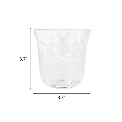 The Pioneer Woman Daisy Glass 12-Ounce Tumbler, Clear, Set of 4
