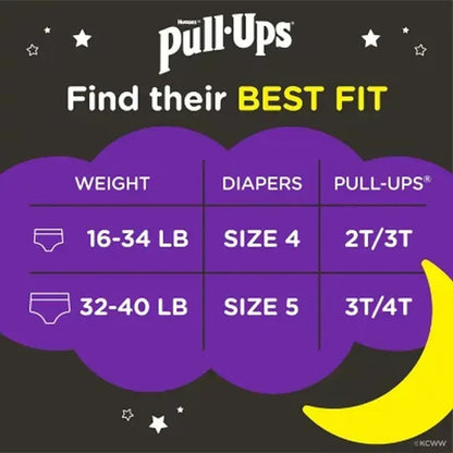 Pull-Ups Nighttime Potty Training Pants for Boys (Sizes: 2T-4T)