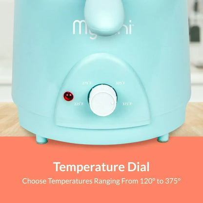 MyMini 1.5 qt Electric Deep Fryer, 700 watts, Aqua