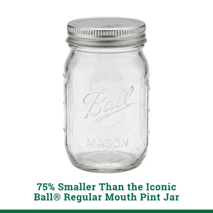Ball 4 oz Mini Mason Jars with Lids, 4-Pack Glass Spice Jars for Herbs, Favors, and Dry Storage