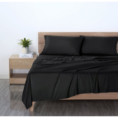Mainstays Basic Value Microfiber Bed Sheet Set, 4 Piece