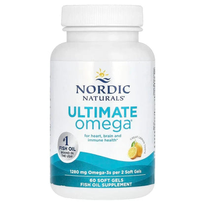 Nordic Naturals, Ultimate Omega, Lemon, Soft Gels (640 mg per Soft Gel)