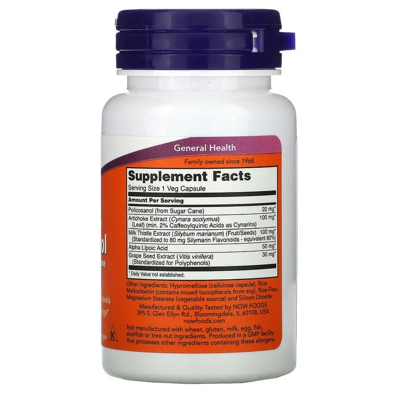 NOW Foods, Policosanol, 90 Veg Capsules