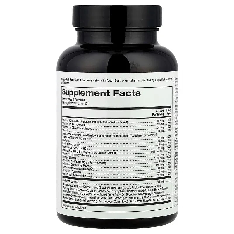 California Gold Nutrition, Beauty, Women's Hair Multivitamin, 120 Veggie Capsules