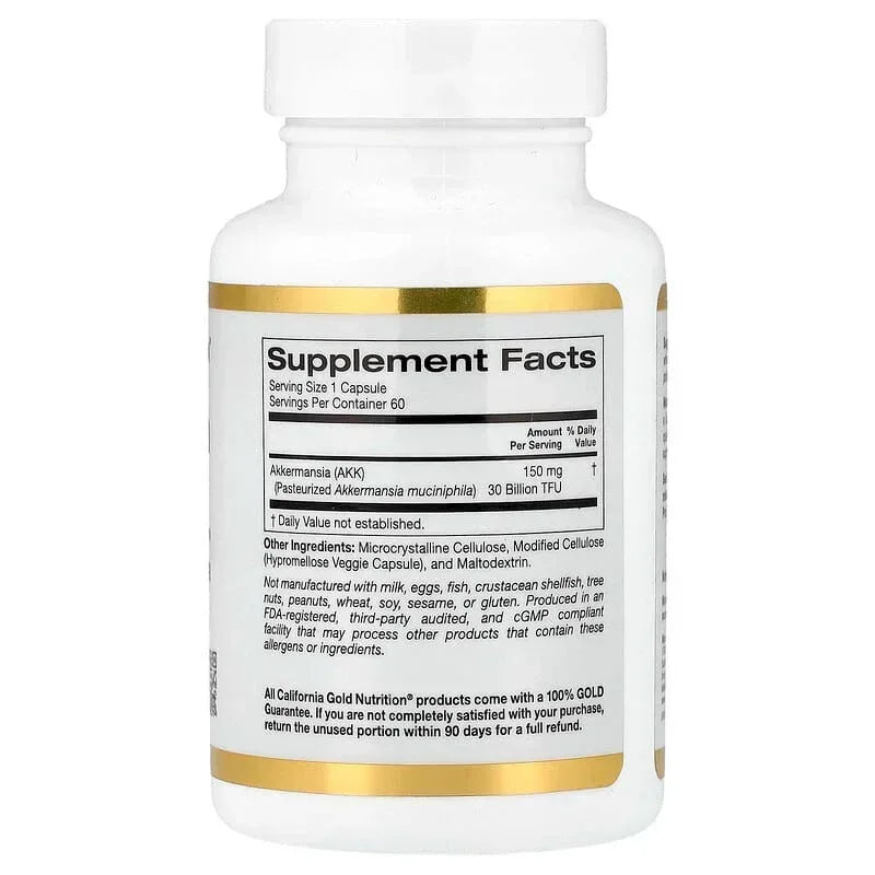 California Gold Nutrition, Akkermansia 30B, 60 Veggie Capsules