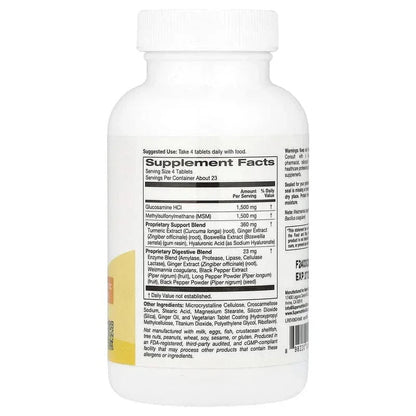 Super Nutrition, Flex Support with Glucosamine HCI, Methylsulfonylmethane, Hyaluronic Acid, Turmeric and Boswellia, 90 Tablets
