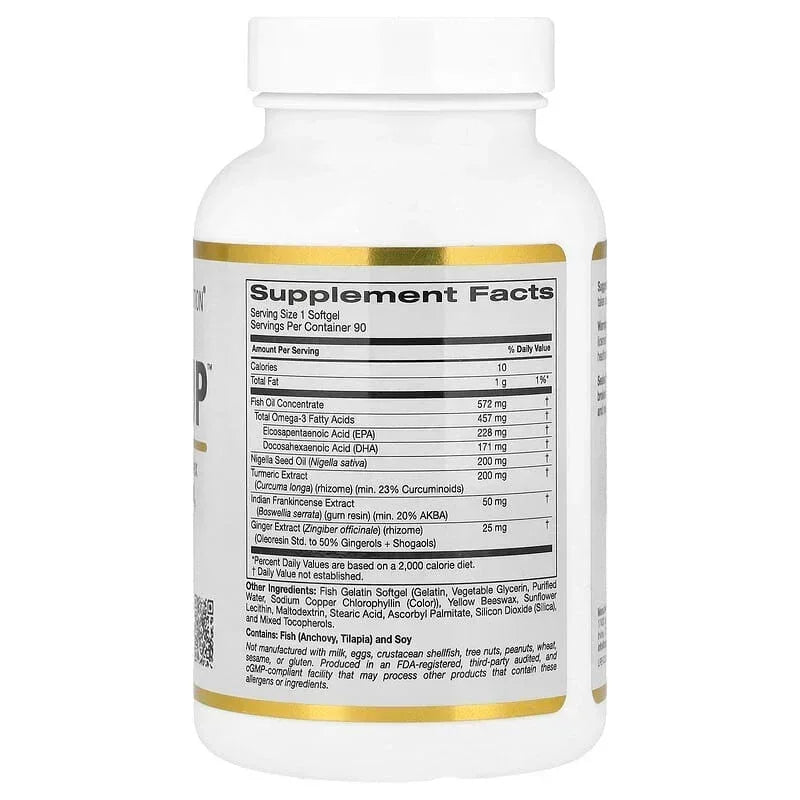 California Gold Nutrition, CurcuminUP™, 30 Fish Gelatin Softgels