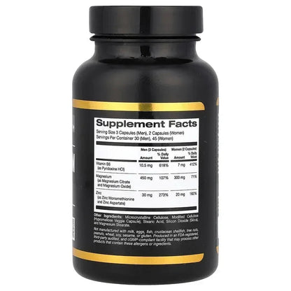 California Gold Nutrition, Sport, Zinc, Magnesium, & Vitamin B6, 90 Veggie Capsules