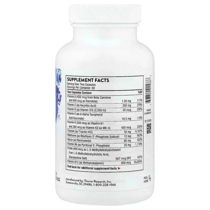 Thorne, Basic Nutrients 2/Day, 60 Capsules
