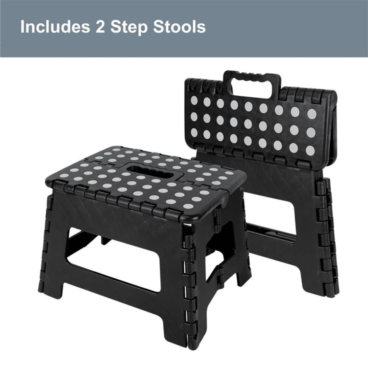 WorkPro Foldable Step Stools 2-Pack Plastic