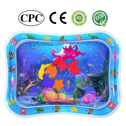 Tummy Time Mat, BUSATIA Inflatable Water Mat for 3 6 12 Months Infant Baby Girls Boys Newborn