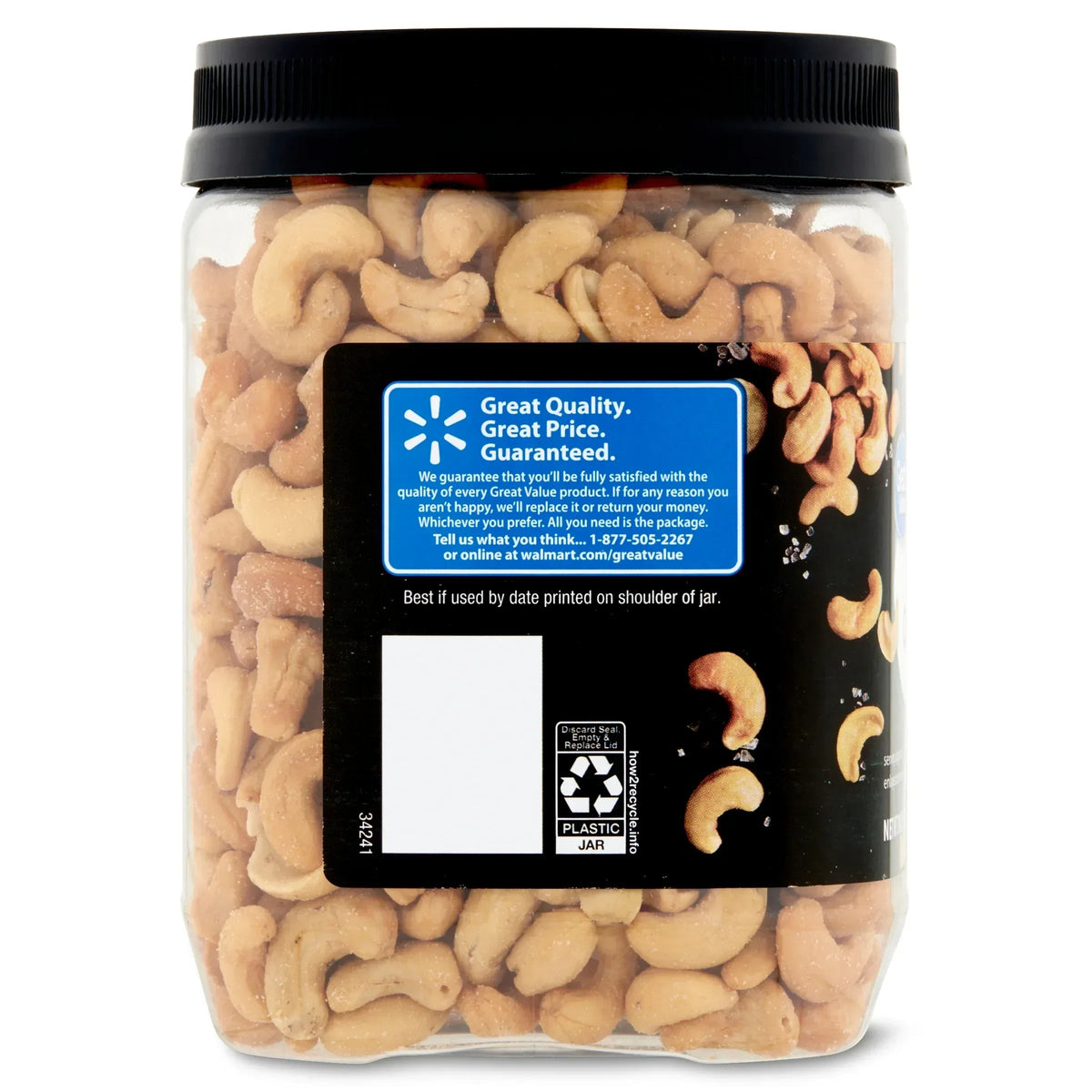 Great Value Deluxe Cashews, 30 oz