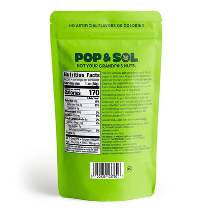 Pop & Sol by Nuts.com, Jalapeño Cashews, 4 oz Bag