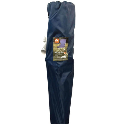Ozark Trail Hard Arm Camping Chair with Durable Polyester Seat and Steel Frame, Portable with Cup Holder