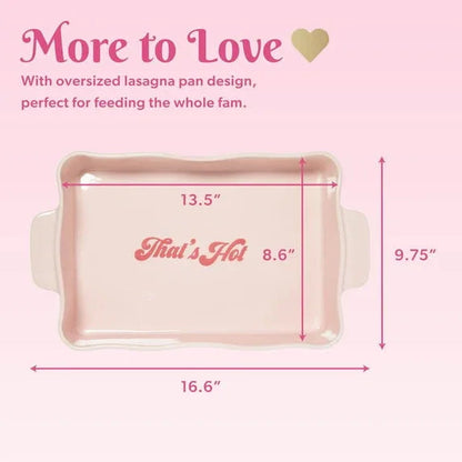 Paris Hilton 14 Piece Sliving Lasagna Set, Pink