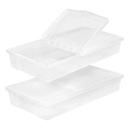 IRIS 58QT Underbed Storage Bin, 2-pack