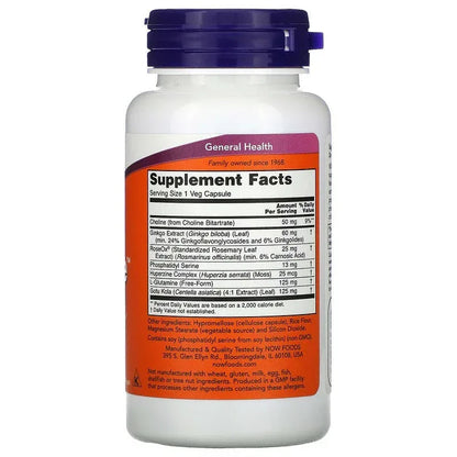 NOW Foods, Brain Elevate, Veg Capsules