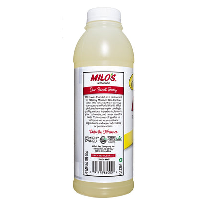 Milo's Lemonade Juice Drink, 100% Natural, 20 fl oz Refrigerated Bottle