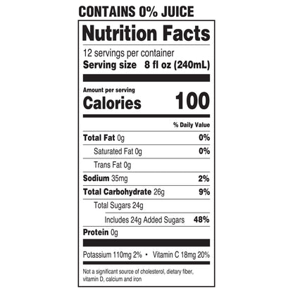 Great Value Original Lemonade, 96 fl oz