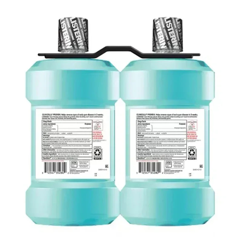 Listerine Gum Therapy Anti-Gingivitis Mouthwash, Glacier Mint (1.5L, 2 Pk.)