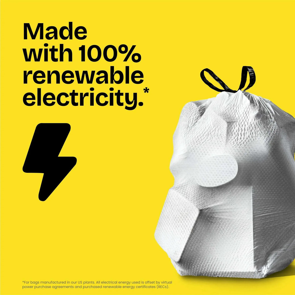 Glad ForceFlex Tall Kitchen Drawstring Trash Bags, 13 Gallon, Fragrance Free, 40 Count