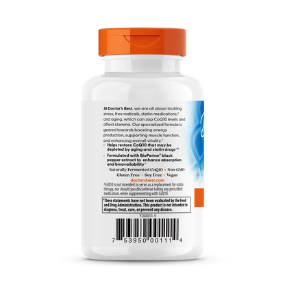 Doctor's Best High Absorption CoQ10, 200 mg, 60 Softgels