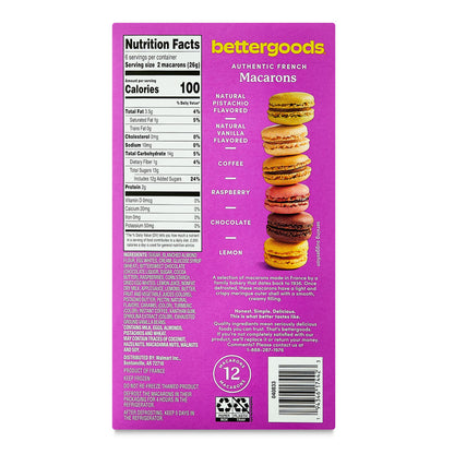 bettergoods Assorted Macarons, 5.4 oz, 12 Count
