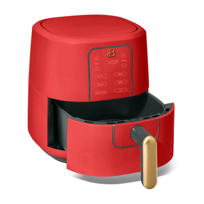 Beautiful 3 Qt Air Fryer with TurboCrisp Technology, EverGood Ceramic Nonstick Coating, Thyme Green by Drew Barrymore