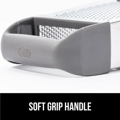 GORILLA GRIP Cheese Grater, BPA Free Stainless Steel Box Graters, Cheeses and Veggie Shredder