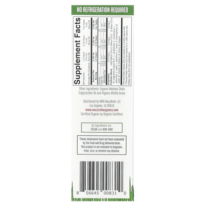 MaryRuth's, Organic Liquid Probiotic, Unflavored, 2 fl oz (60 ml)