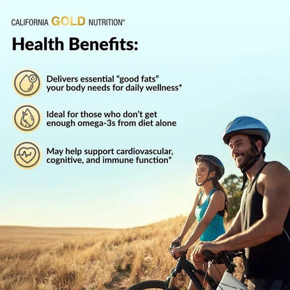 California Gold Nutrition, Omega 800 Ultra-Concentrated Omega-3 Fish Oil, kd-pur® Triglyceride Form (1,000 mg per Softgel)