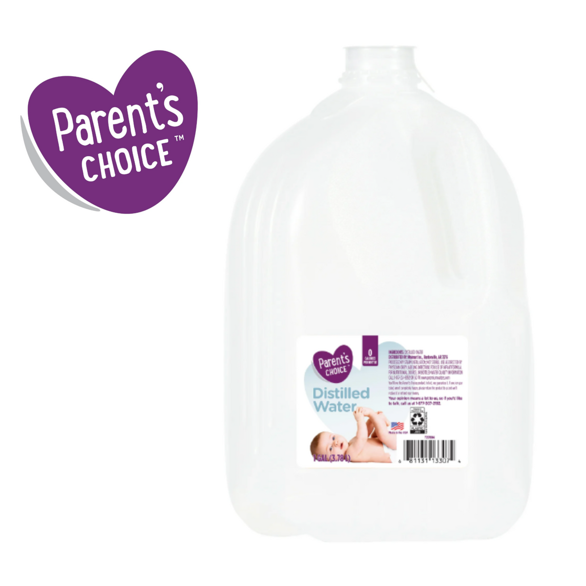 Parent's Choice Distilled Water, 1 Gallon