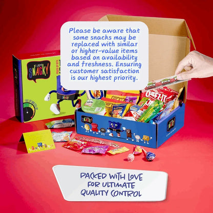I AM Snacky - Snack Box (52 Count) Chips Candies Sweets for Home & Office
