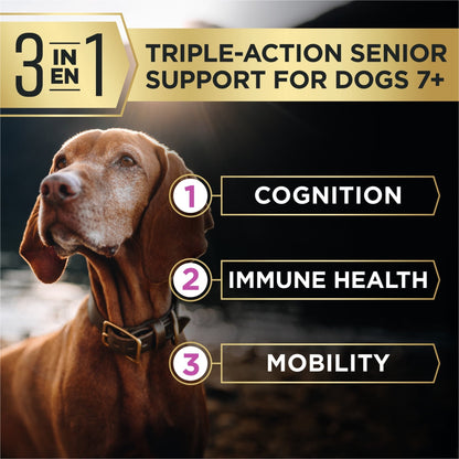 Purina Pro Plan AdvantEDGE Small Breed Senior Support Plus Chicken and Rice Formula Shredded Blend Dry Dog Food for Senior Dogs, 3.5 lb Bag