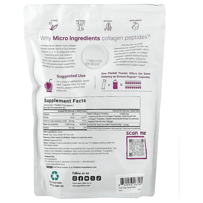 Micro Ingredients, Multi Collagen Peptides, Unflavored