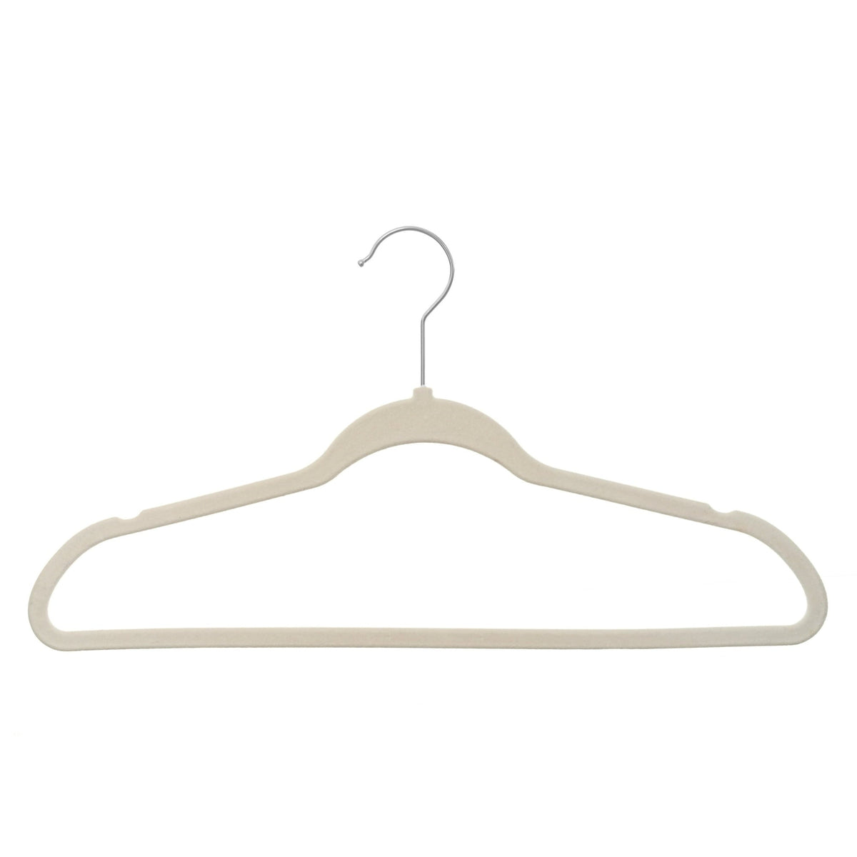 Better Homes & Gardens Velvet Adult Clothing Hangers, Beige, Non-Slip, Space Saving, 30 Count