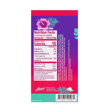 Alani Nu ORANGE KISS Energy Sticks, Energy Drink Powder, 200mg Caffeine, Pre Workout Performance with Antioxidants, On-The-Go Drink Mix, Biotin, B Vitamins, Zero Sugar, 5-10 Calories, 10 Pack