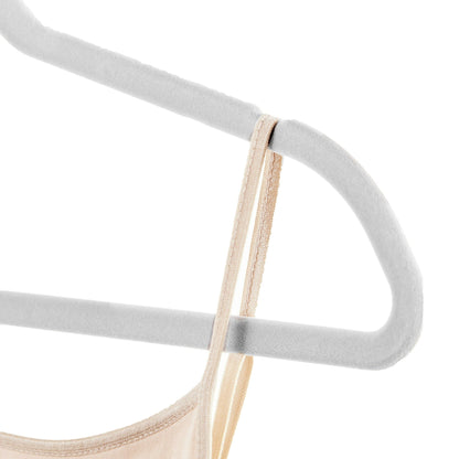 Better Homes & Gardens Velvet Adult Clothing Hangers, Beige, Non-Slip, Space Saving, 30 Count