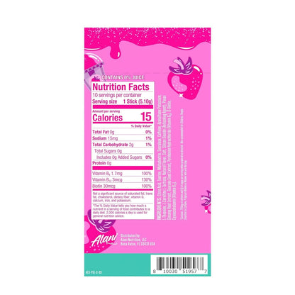 Alani Nu ORANGE KISS Energy Sticks, Energy Drink Powder, 200mg Caffeine, Pre Workout Performance with Antioxidants, On-The-Go Drink Mix, Biotin, B Vitamins, Zero Sugar, 5-10 Calories, 10 Pack