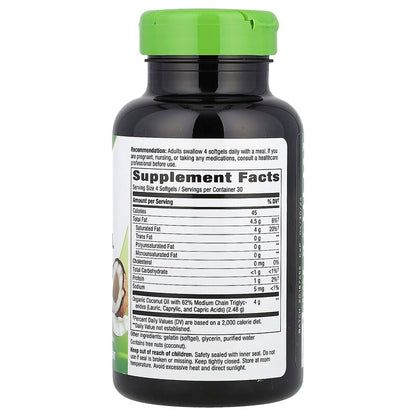 Nature's Way, Coconut Oil, 120 Softgels (1,000 mg per Softgel)