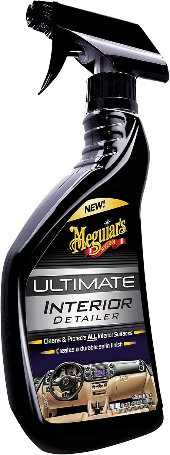 Meguiar's G16216 Ultimate Interior Detailer, Protects Interior Surfaces from Dirt & Grime, Leaves Your Surfaces Protected from UV Rays & Giving It a Lasting FinishSpray Bottle, 15.2 Oz (Pack of 2)