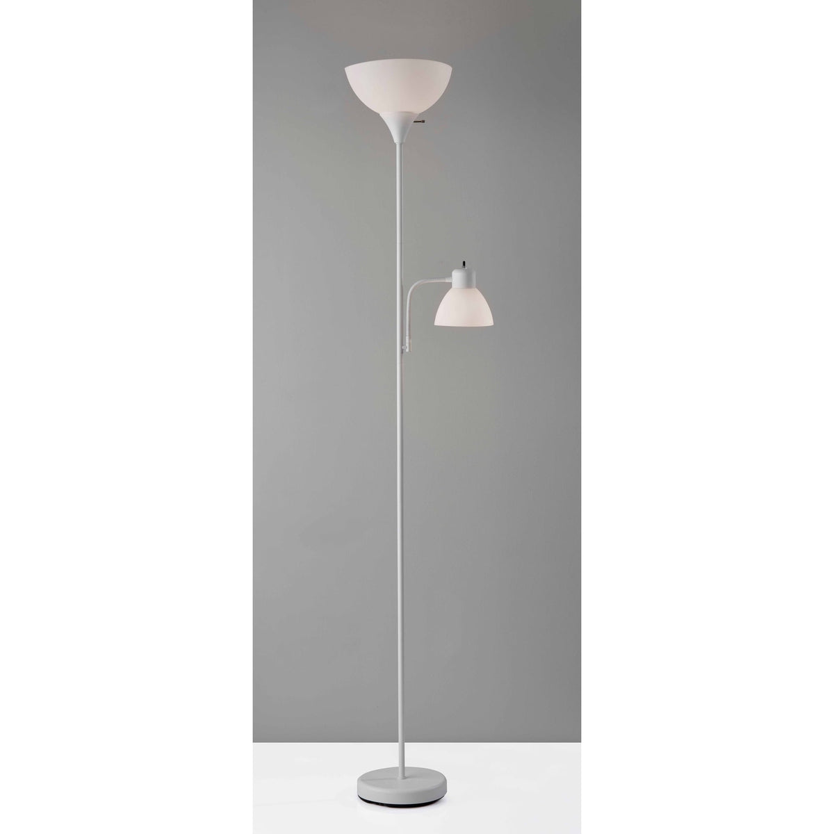 Mainstays 72" Black Combo Floor Lamp with Modern Reading Lamp
